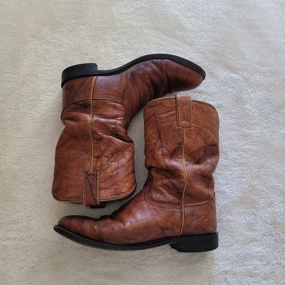 Justin Jackson Boots, Men's Size 9.5 EE (Wide) - Chestnut - Picture 10 of 10
